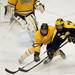 Michigan sophomore right wingman Zach Hyman tries to set a screen in the game against Michigan Tech at Joe Louis Arena on Saturday, Dec. 29. Daniel Brenner I AnnArbor.com